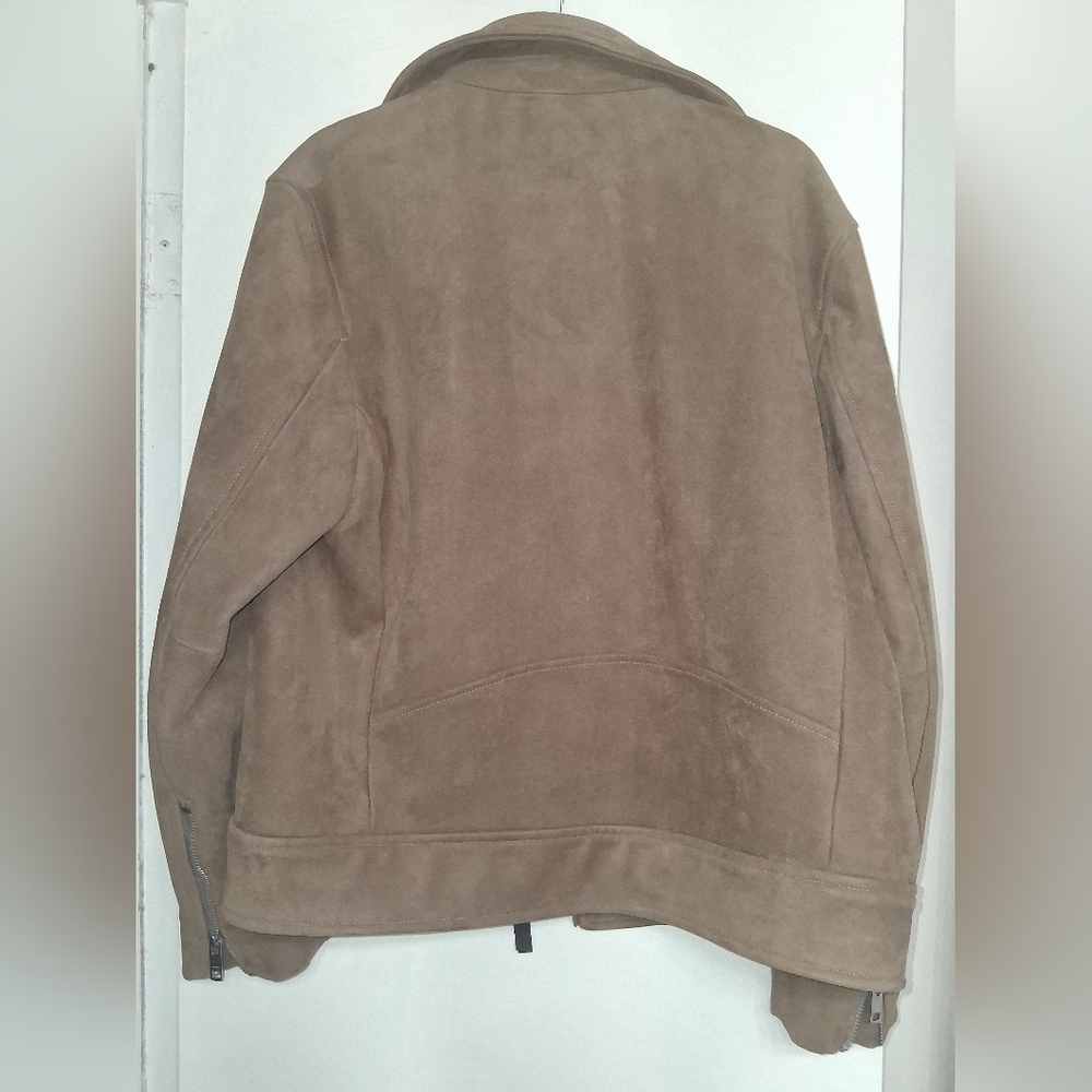 H&M Women's Brown Suede Jacket - Picture 4 of 8